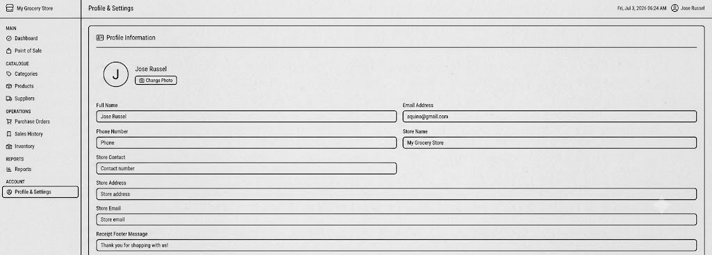 Profile & Settings